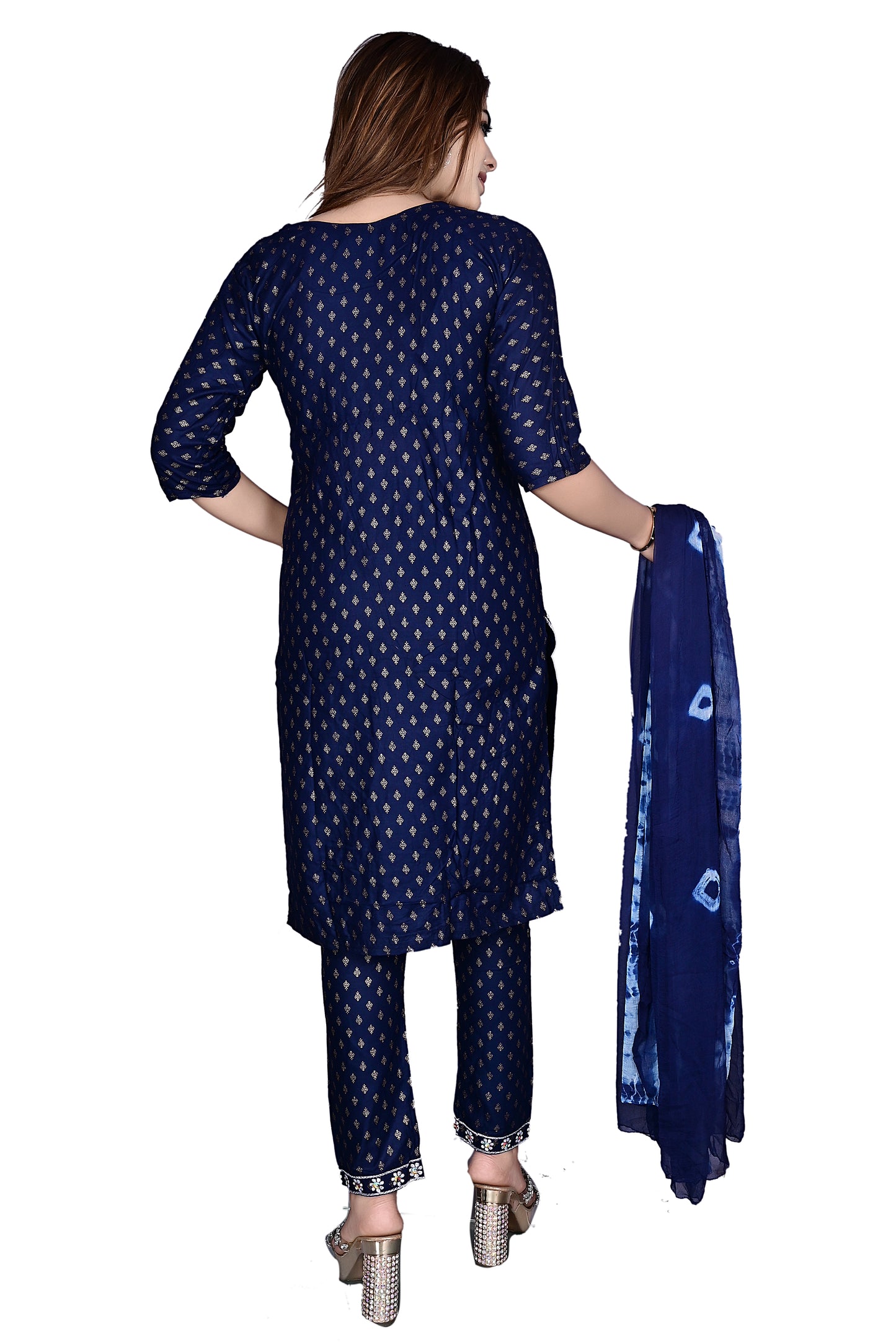 Rayon Kurti, Dupatta with Pant 3Pc suit