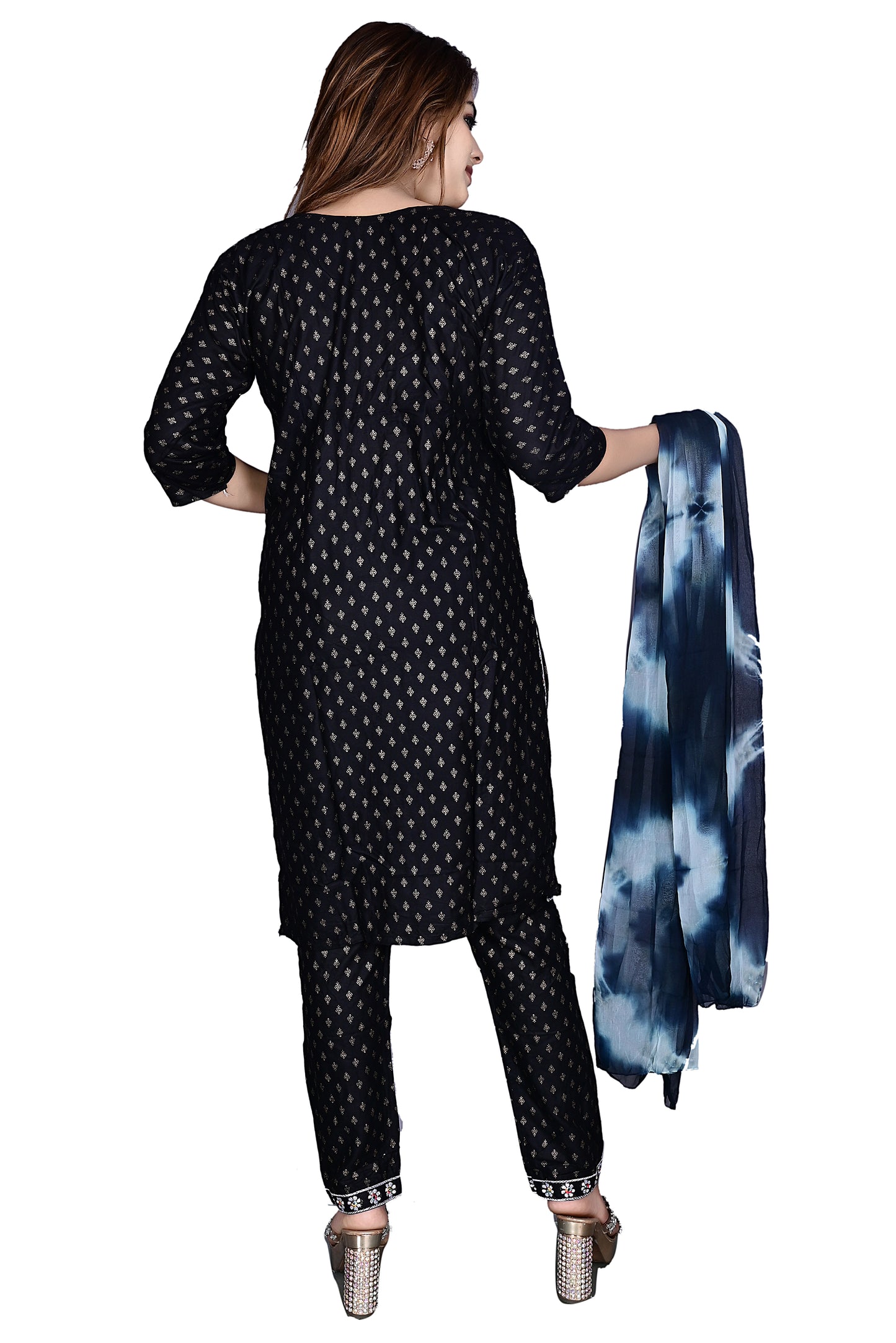 Rayon Kurti, Dupatta with Pant 3Pc suit