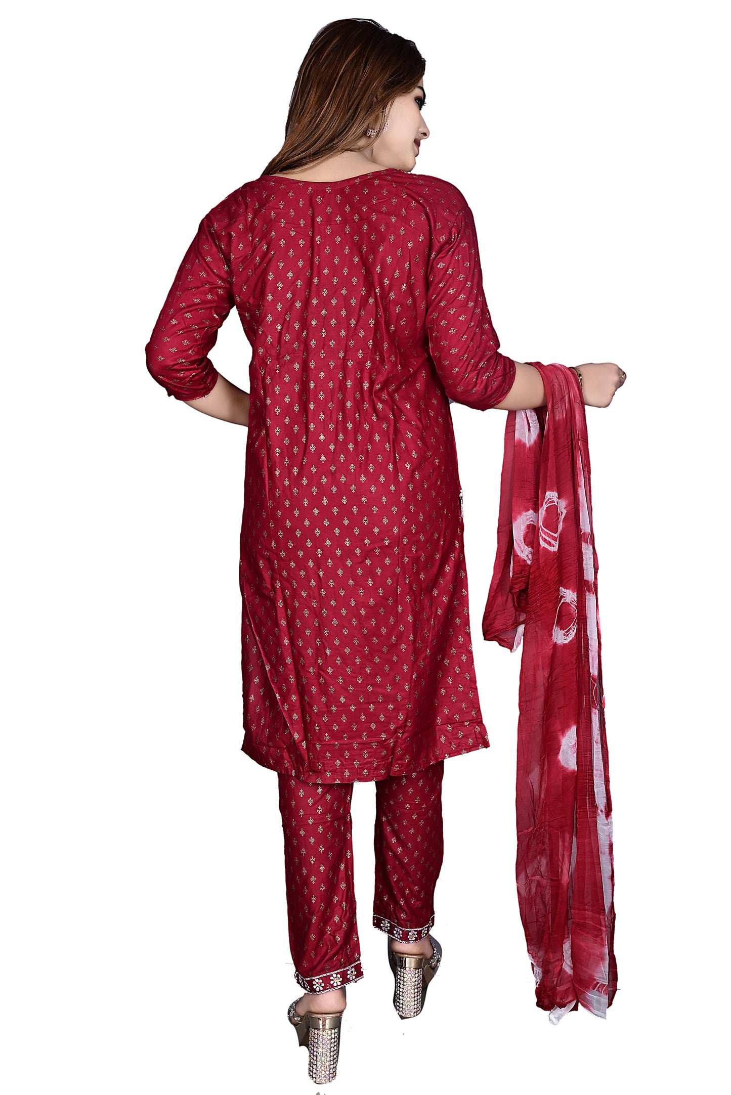 Rayon Kurti, Dupatta with Pant 3Pc suit