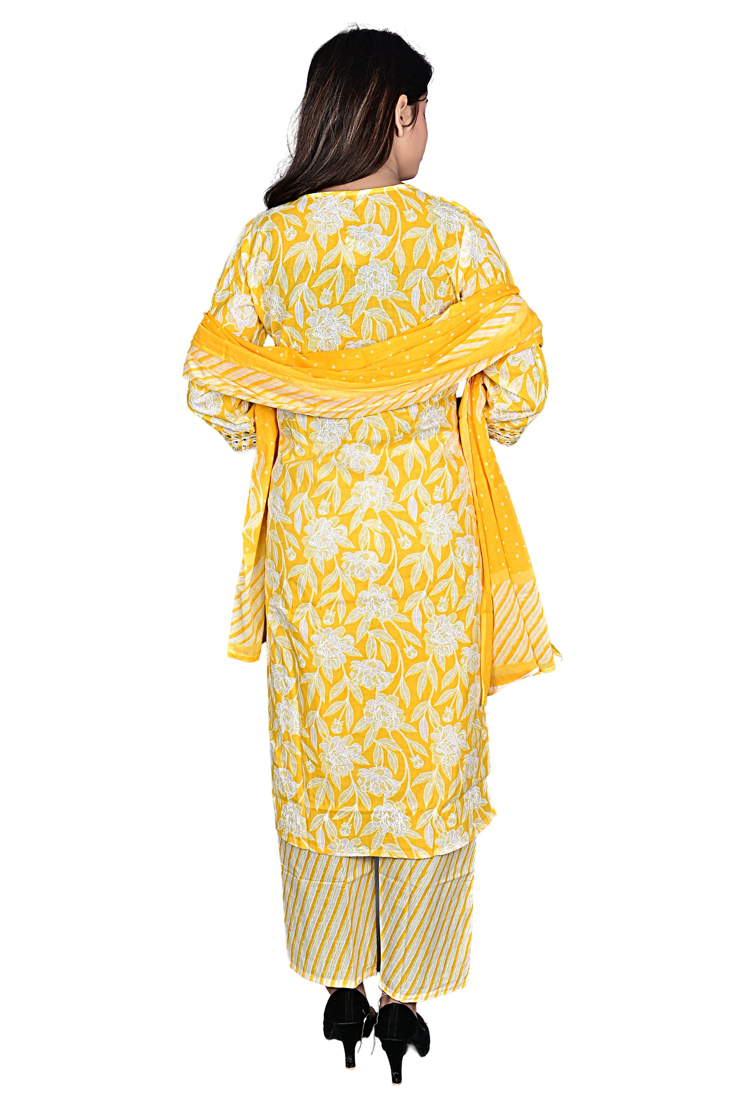 Premium Combed Cotton Ladies 3pc Kurta Pant suit with Dupatta