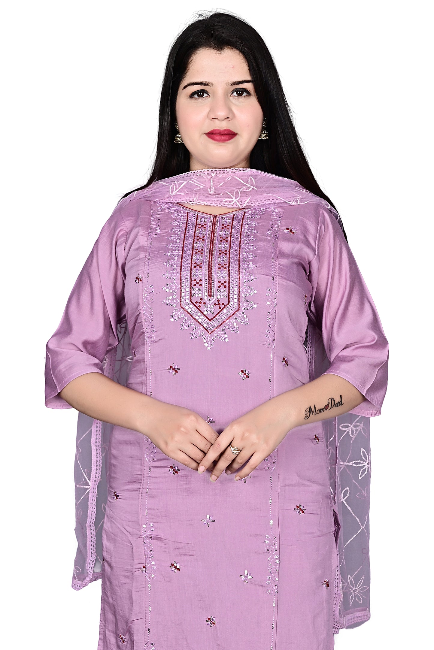 Silk Kurta Pant set with Dupatta