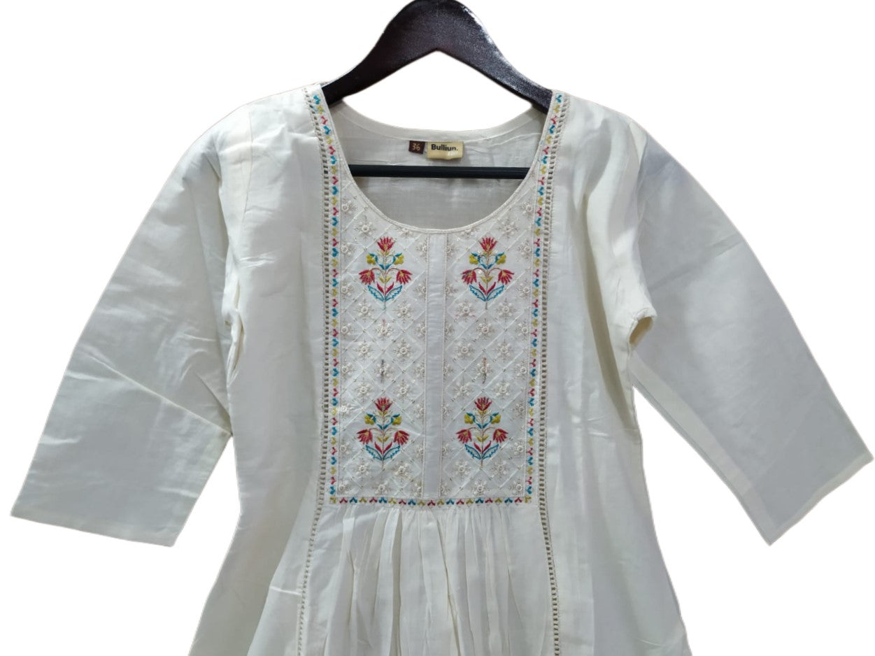 Premium Pure Kora Cotton Ladies 3pc Kurta Palazzo suit with Dupatta