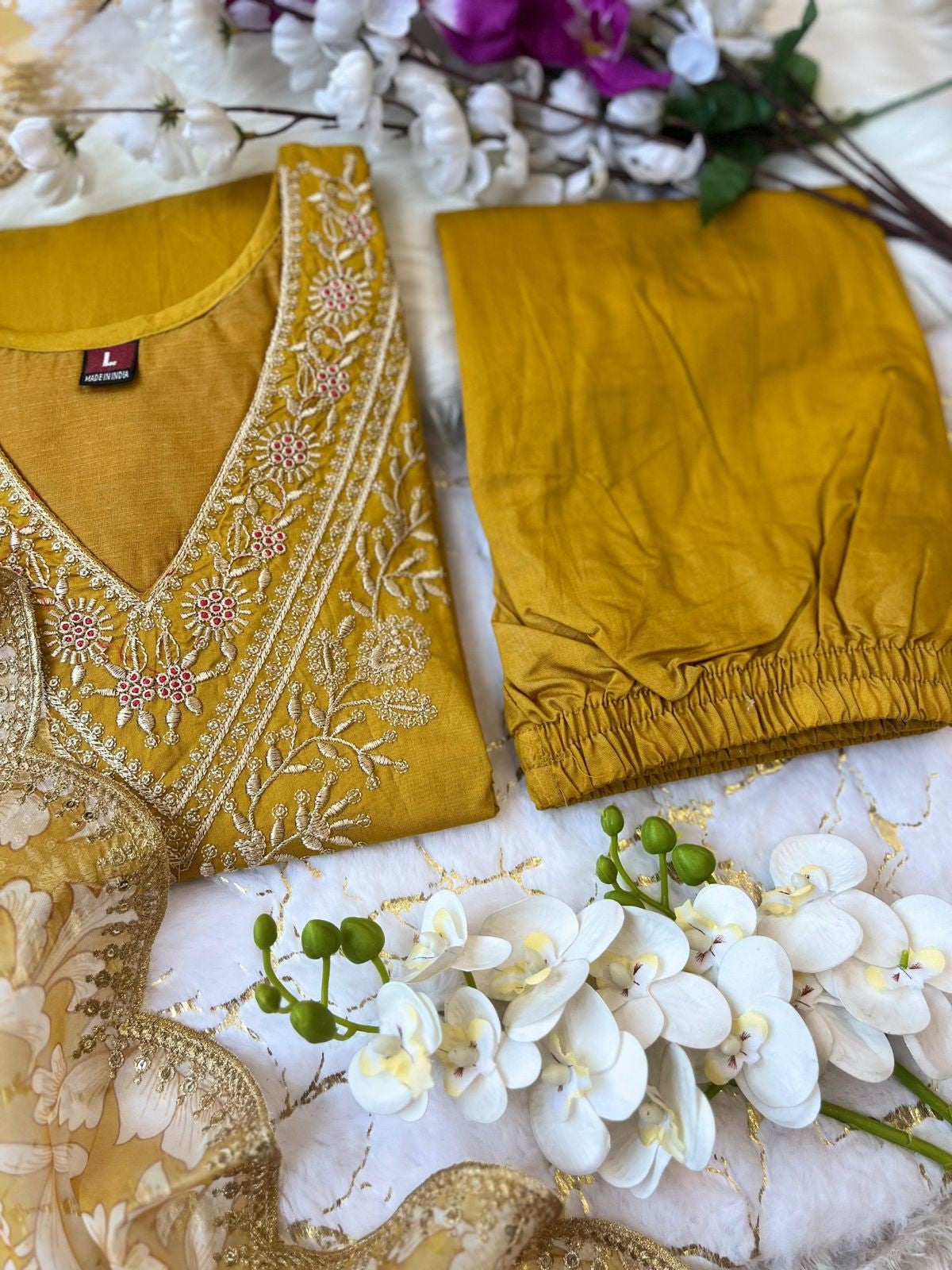Rayon Kurta, Dupatta with Pant 3Pc suit